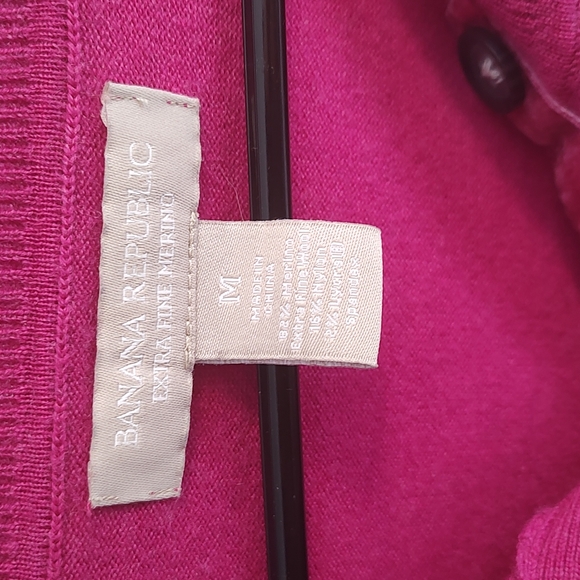 Banana Republic purple cardigan sweater medium - Picture 6 of 8